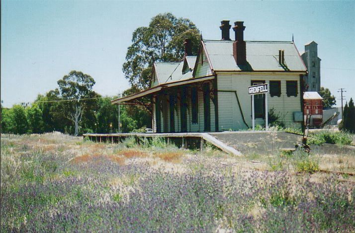 
Seven years since the previous photograph, and the platform and nameboard
have been restored.
