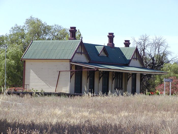 
A view of the restored station building look from the end of the line.
