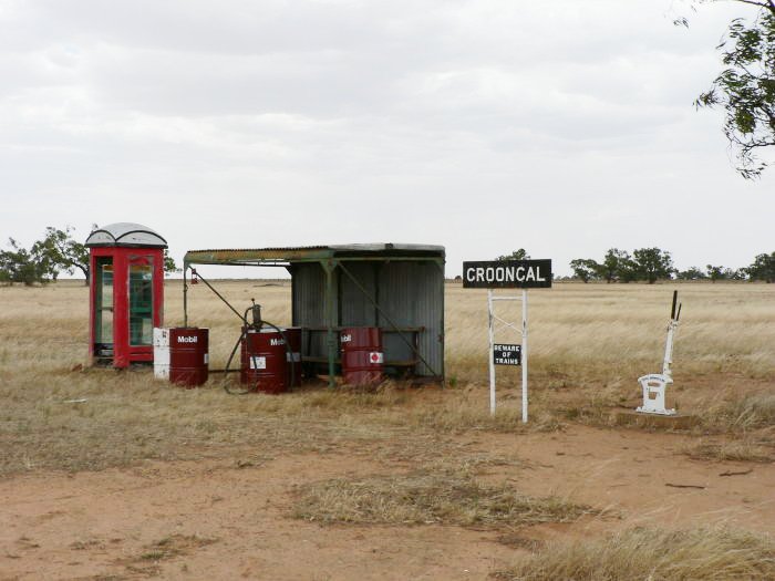 Several railway items have been relocated nearby.