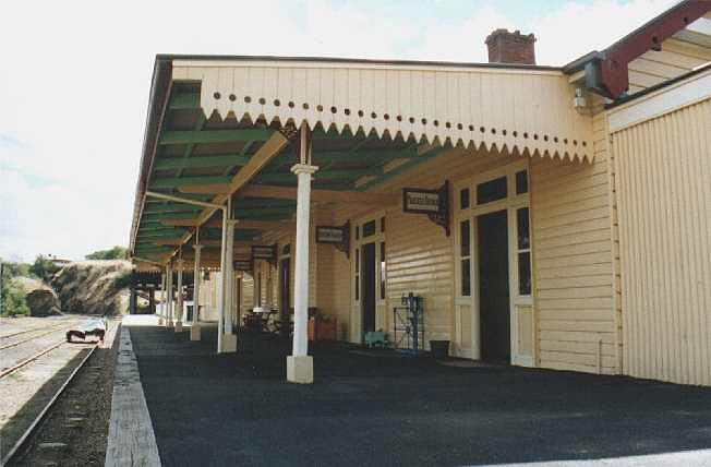 
A close up of the station building.
