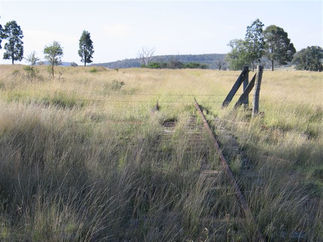 
The view looking down the line towards Merriwa.
