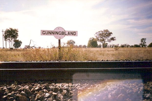 Only the station sign remains of the one-time station.