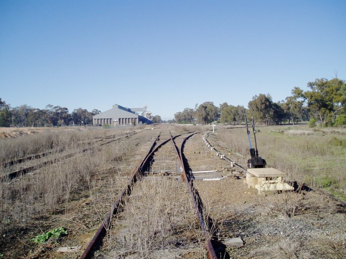 The view looking south towards the northern leg of the turning triangle.