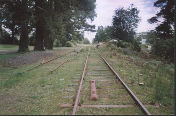 
The view looking north towards the station.
