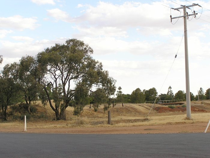 The view looking south towards the loco siding and turntable.