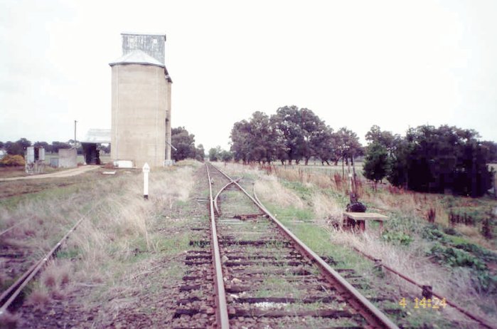 The view looking south towards the silos, and Cowra.