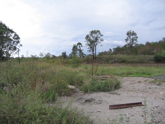 The remains of the formation from before the Main North was diverted around Lake Liddell. The main north is visible in the background.