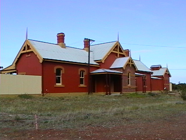 
The roadside view of the station.
