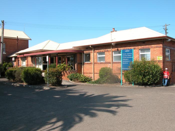 Kempsey station from the car park. 