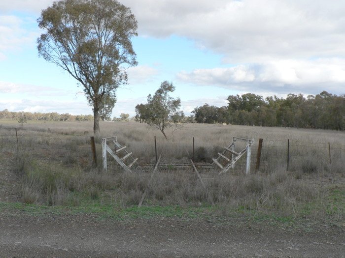 The view looking south towards the former station location.