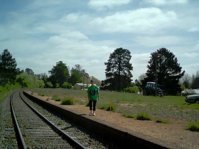 The view looking up the line towards Goulburn.