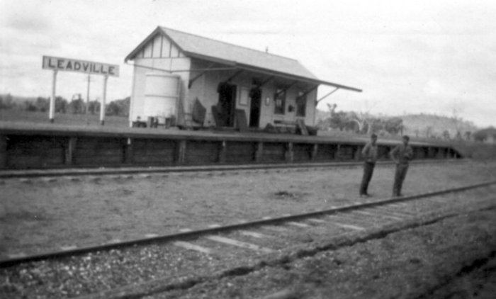 The view looking north-east towards the station when it was still in use.