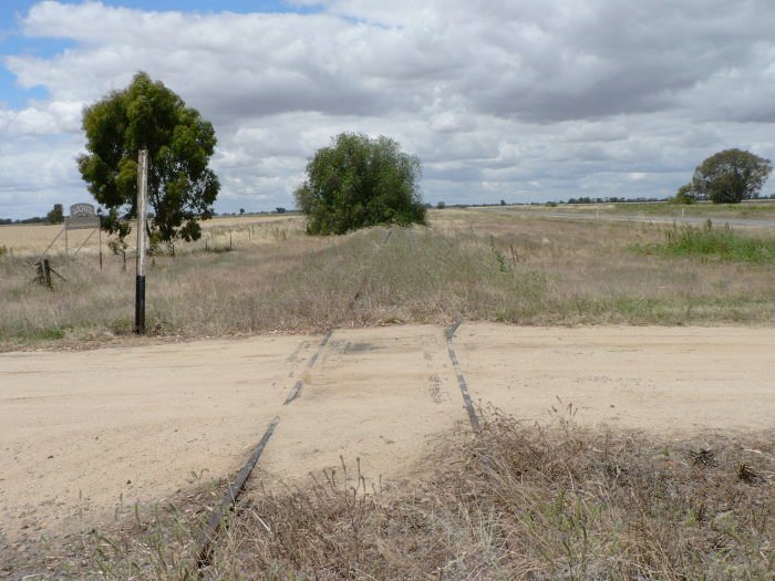 The view looking south beyond the location.