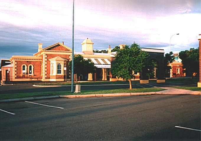 
The impressive road-side view of the station building.
