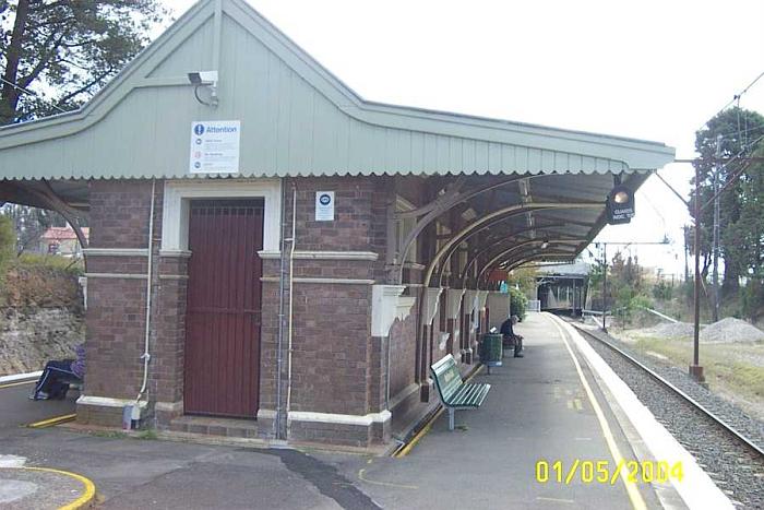 
The view looking west along platform 1.
