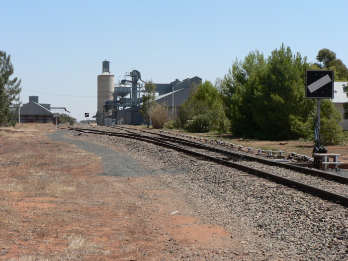 The view looking north-west. The station was located on the far side of the line.