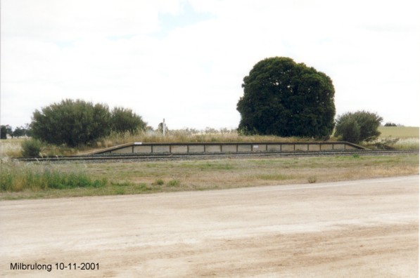 
The remains of the short down side platform.
