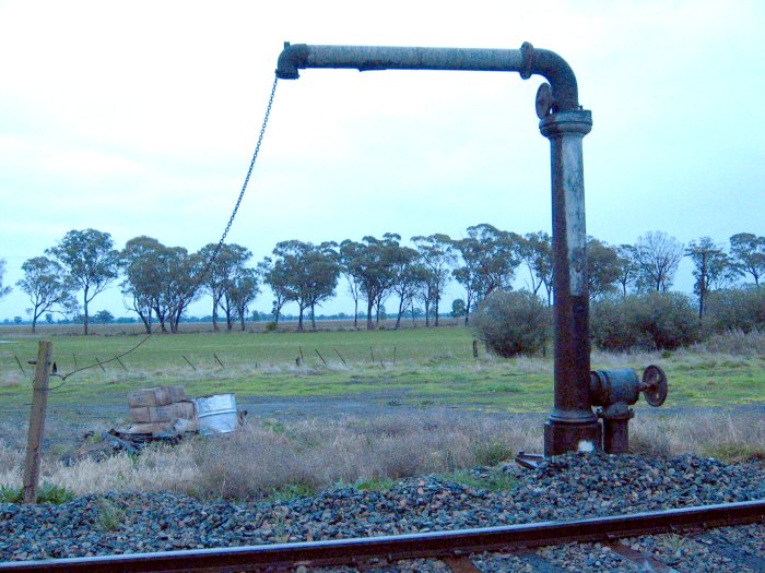 The water column to the north of the tank.