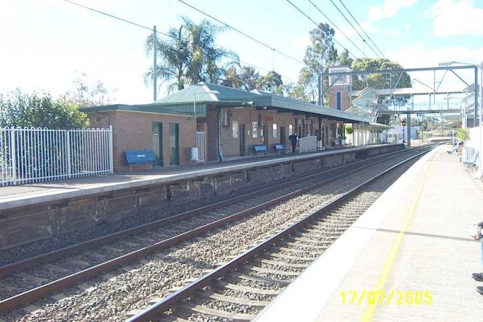 The view looking north along platform 2.