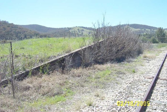 The loading bank is on the Up side of the line.