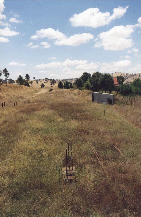 
A view of the Mount Horeb yard, from the semaphore signal at the south end.
