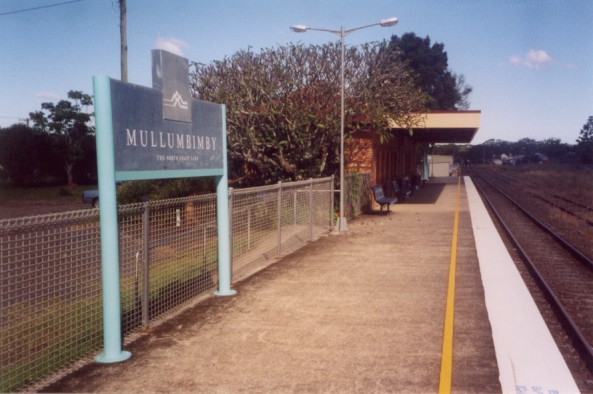 
The view looking along the platform, in the direction of Casino.
