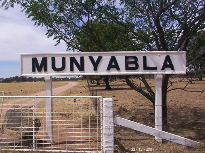 
The station nameboard - now located at the front entrance of the
property next to the station.
