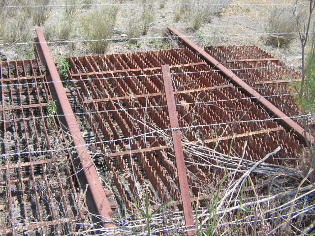 A close up look at these track remains.