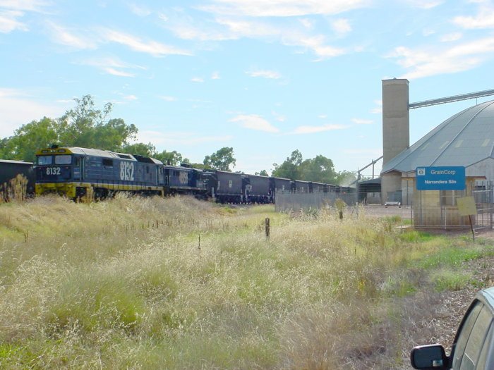 A view of the grain silos from the south.