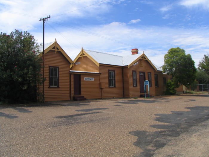 Restored Narromine railway station.