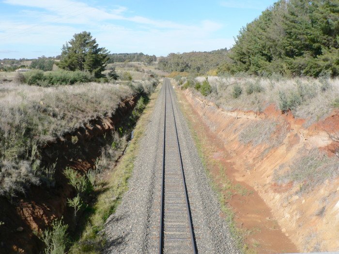 The view looking east at the location of Nashdale.