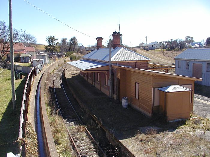 
The view from the pedestrian overbridge, looking west.
