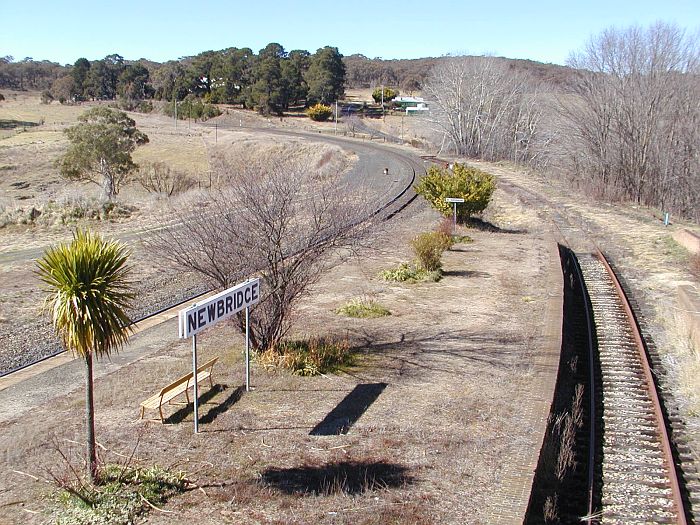 
The view from the pedestrian overbridge, looking east.
