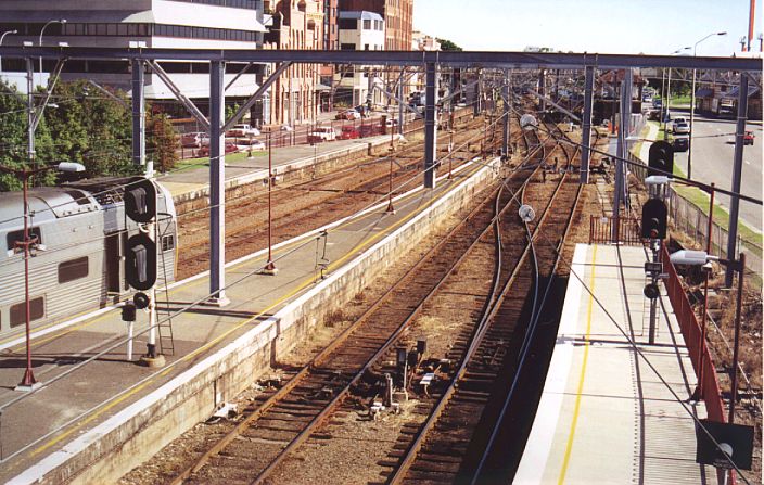 
The view to the west from Newcastle station.
