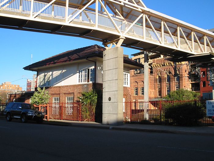 Newcastle Signal Box, located to the north of the station.
