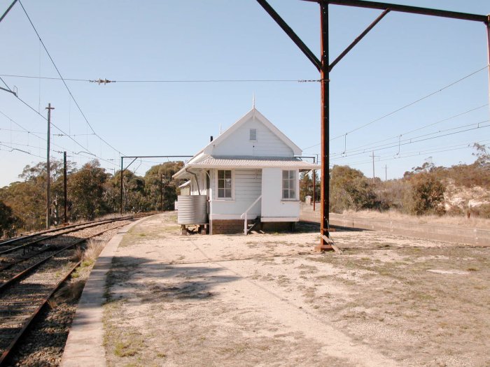 The signal box still sees use when there is coal traffic from the Clarence Colliery.  This is the view looking towards Sydney.