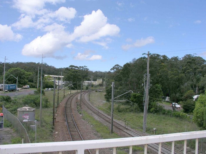 The view looking north towards Newcastle, with the Sara Lee factory visible in the distance.