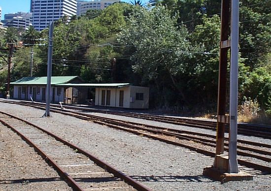 
The sidings and sheds at the Lavendar Bay car storage yard.
