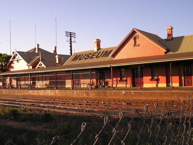 A view of the station building from north side.