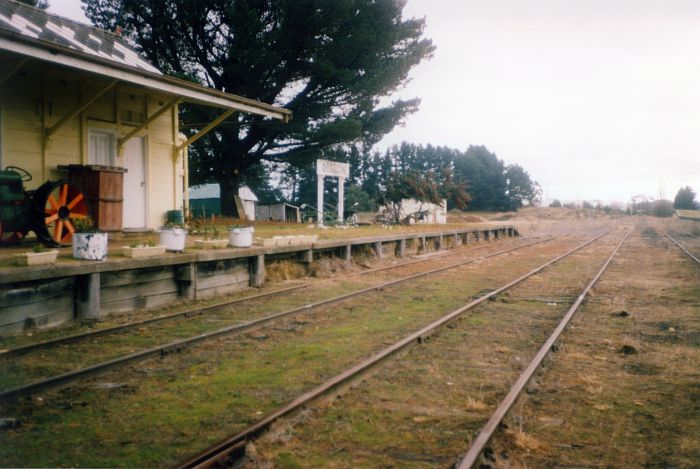 
A view of the former yard, looking towards Tarana.
