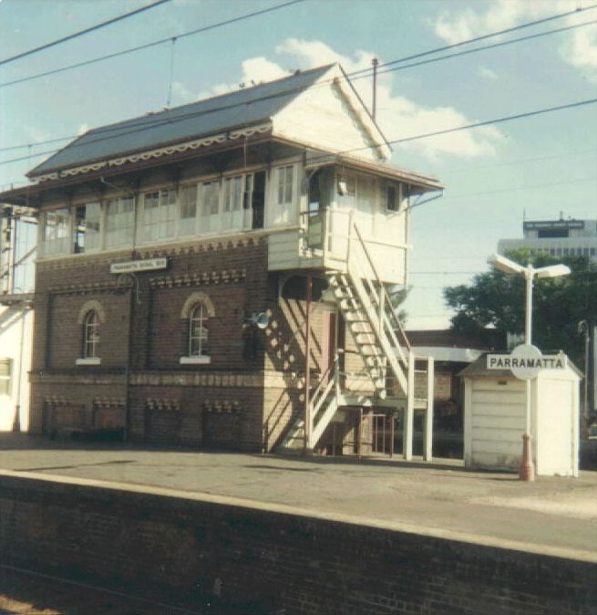 
Parramatta Signal Box, a 56-lever box with Kellogg Keys.
