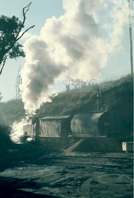 Shunting at the cement factory.