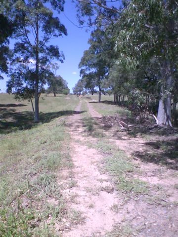 The old formation is now a 4WD track.