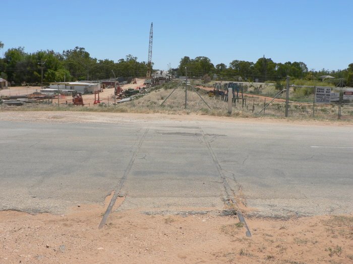 The view looking north beyond the station.