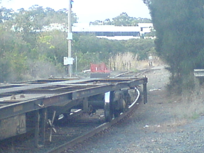 The view looking towards the end of the branch line.