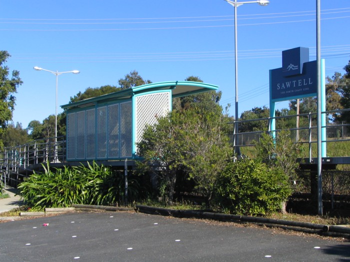 Sawtell station entrance.