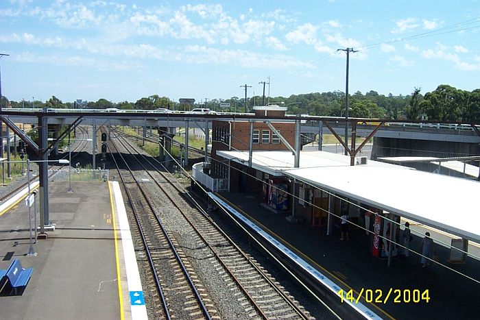 
The view from the footbridge looking west.
