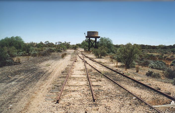 
A light-weight water tank is lies near the approach to the station.
