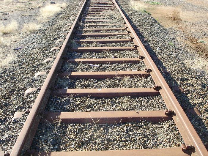 The siding features steel sleepers.