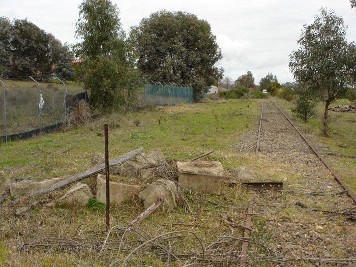 The view looking south through the one-time location.